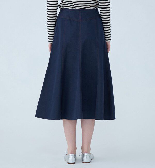 TOMORROWLAND collection「ソワデニム パネルフレアスカート」|フレア|