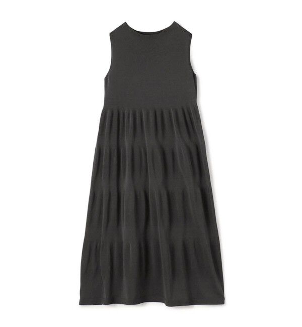 DES PRES「ドライポリエステルコットン アメリカンスリーブワンピース」|ワンピース|17 チャコールグレー