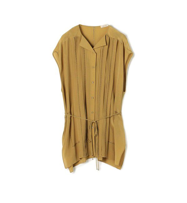 DES PRES「エッジンレース チュニックブラウス」|シャツ・ブラウス|45 キャメル