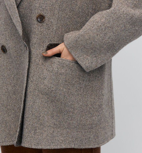BACCA「オートミールダブルフェイス リバージャケットコート」|テーラードジャケット|