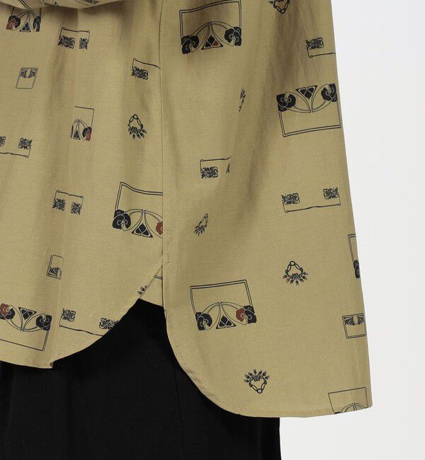 TOMORROWLAND MENS「コットンシルクプリント ロングスリーブシャツ」|シャツ・ブラウス|