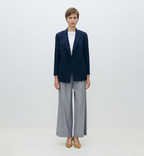 TOMORROWLAND collection「スクーロブルー ダブルブレストジャケット」|テーラードジャケット|