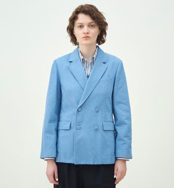 MACPHEE「リアクティブデニム ダブルブレストジャケット」|テーラードジャケット|