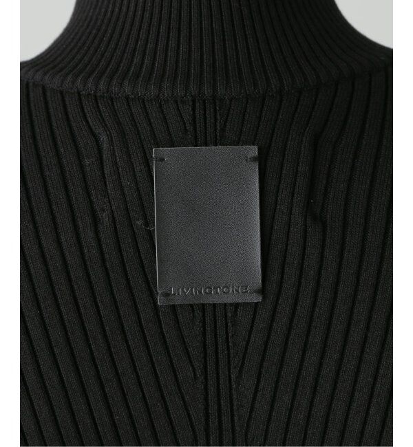  「LIVINGTONE DOLK ZIPPER FLY HIGH NECK KNIT LT-KNIT2-07：ニット」|ニット・セーター|