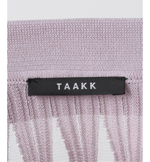  「TAAKK WAVEFORM MESH POLO KNIT TA26SS-KN065：ニット」|ニット・セーター|