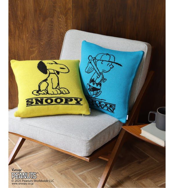journal standard Furniture「【PEANUTS&times;SPORTS WEAR by JSF】別注 KNIT CUSHION クッションカバー」|クッション・クッションカバー|