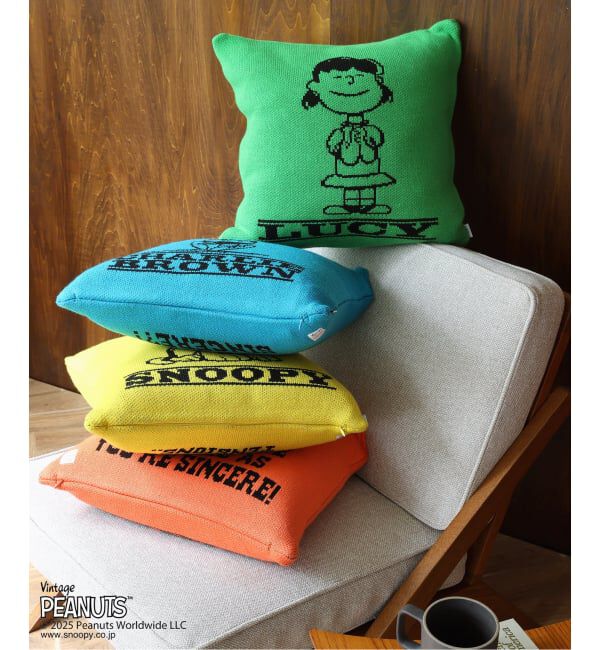 journal standard Furniture「【PEANUTS&times;SPORTS WEAR by JSF】別注 KNIT CUSHION クッションカバー」|クッション・クッションカバー|