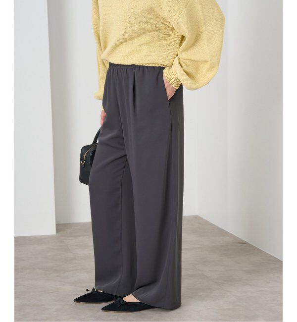 IENA「ダブルサテンイージーパンツ」|その他|