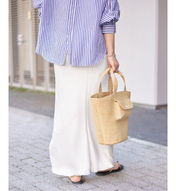 IENA「《追加11》ダブルサテンスカート」|スカート|