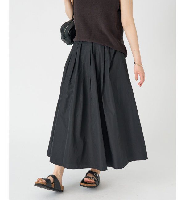 IENA「《追加》タフタフレアスカート」|スカート|