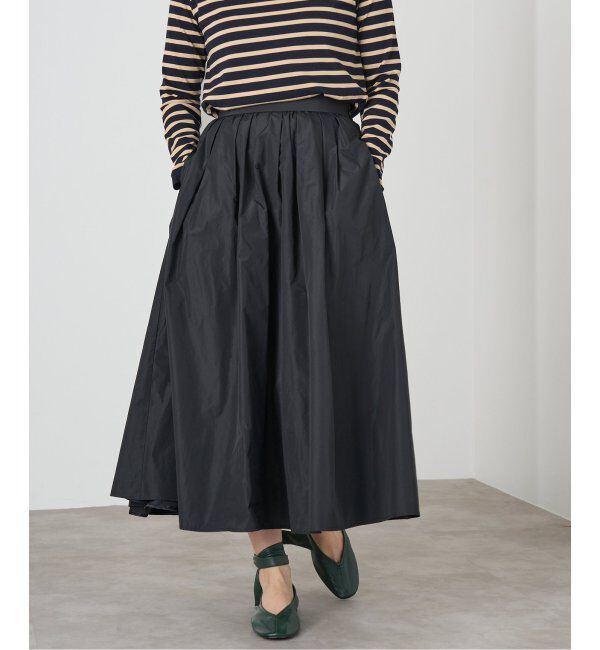 IENA「《追加》タフタフレアスカート」|スカート|