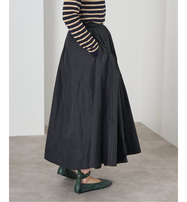 IENA「《追加》タフタフレアスカート」|スカート|