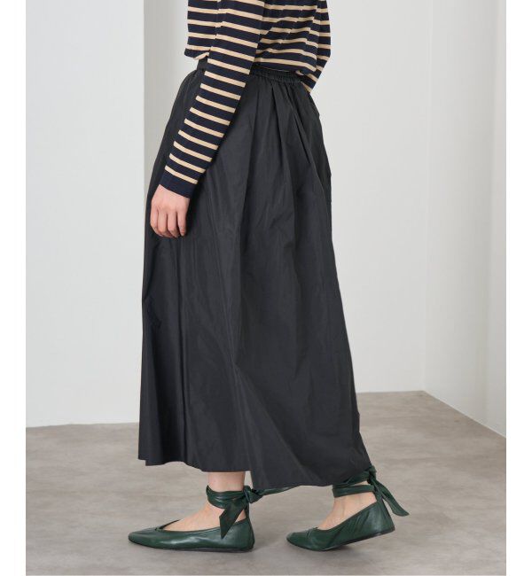 IENA「《追加》タフタフレアスカート」|スカート|