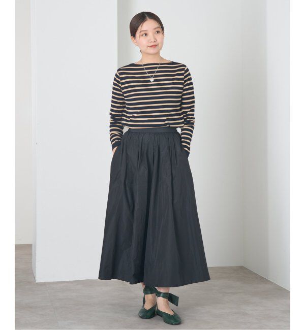 IENA「《追加》タフタフレアスカート」|スカート|