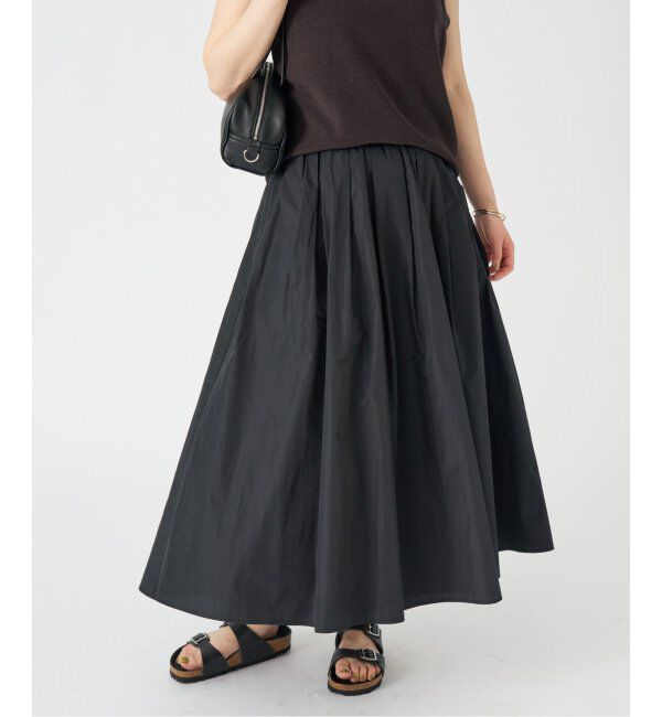 IENA「《追加》タフタフレアスカート」|スカート|