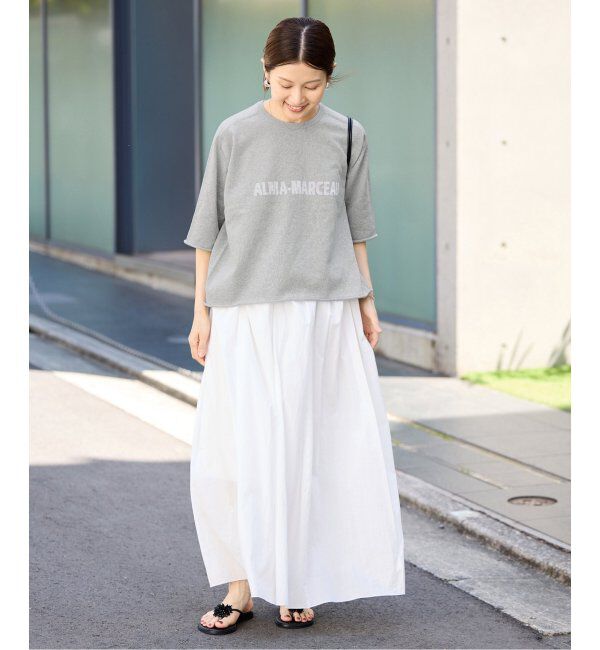 IENA「LEVITAロゴ ハーフスリーブプルオーバー」|ニット・セーター|