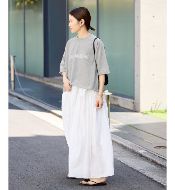 IENA「LEVITAロゴ ハーフスリーブプルオーバー」|ニット・セーター|