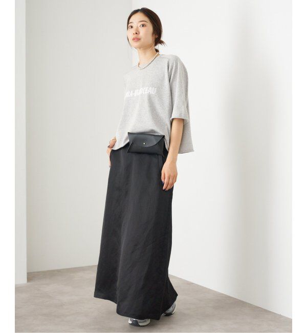 IENA「LEVITAロゴ ハーフスリーブプルオーバー」|ニット・セーター|