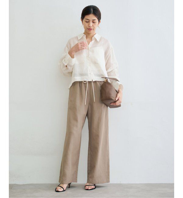 IENA「リネン混イージーパンツ」|その他|