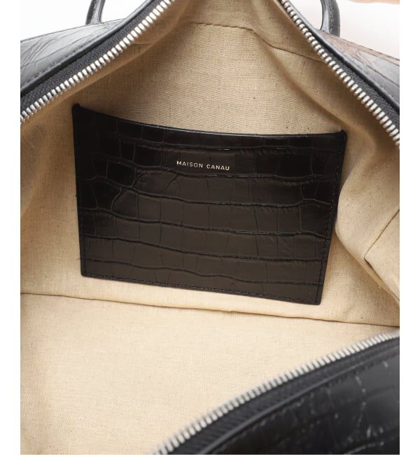 VERMEIL par iena「MAISON CANAU メゾン カナウ ボックスボストンM MCLH3DB1」|ボストンバッグ|