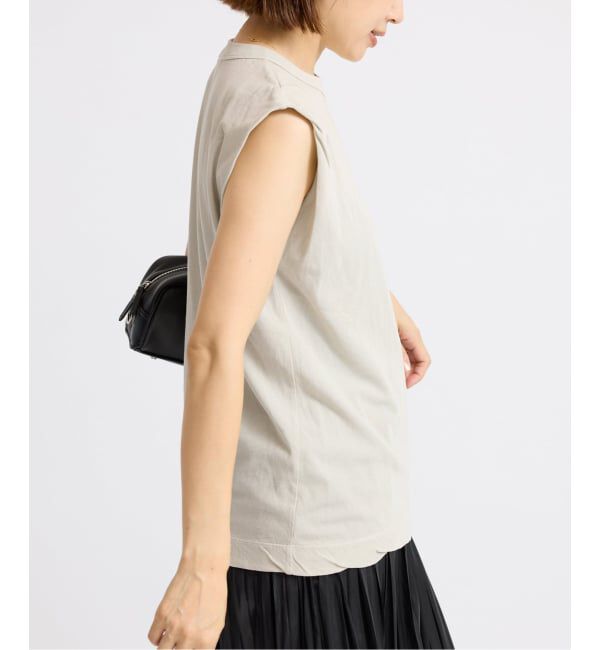 IENA「《追加》ATON/エイトン FRESCA SINGLE JERSEY ノースリーブ」|Tシャツ・カットソー|