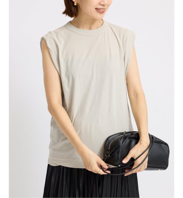 IENA「《追加》ATON/エイトン FRESCA SINGLE JERSEY ノースリーブ」|Tシャツ・カットソー|