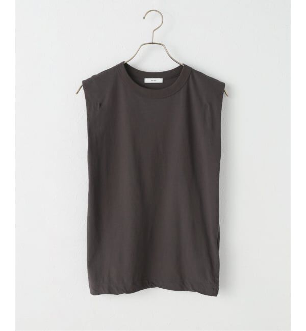 IENA「《追加》ATON/エイトン FRESCA SINGLE JERSEY ノースリーブ」|Tシャツ・カットソー|