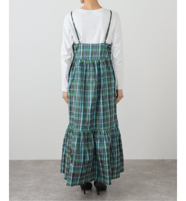 SLOBE IENA「sara mallika/サラ マリカ マドラスチェックドレス」|ワンピース|