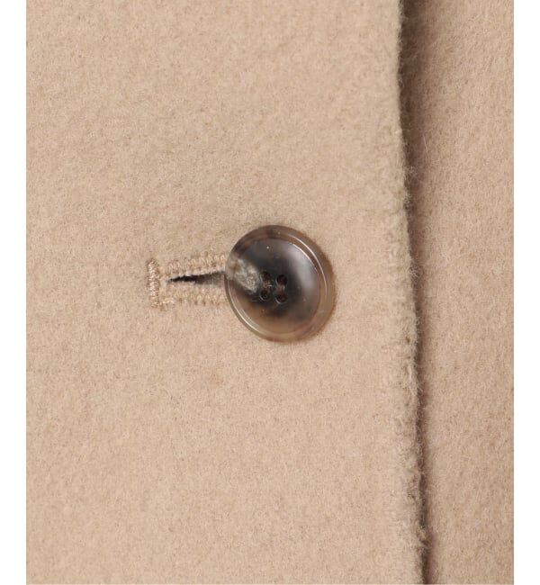 SLOBE IENA「souple wool ダブルフェイスミドルコート」|ピーコート|