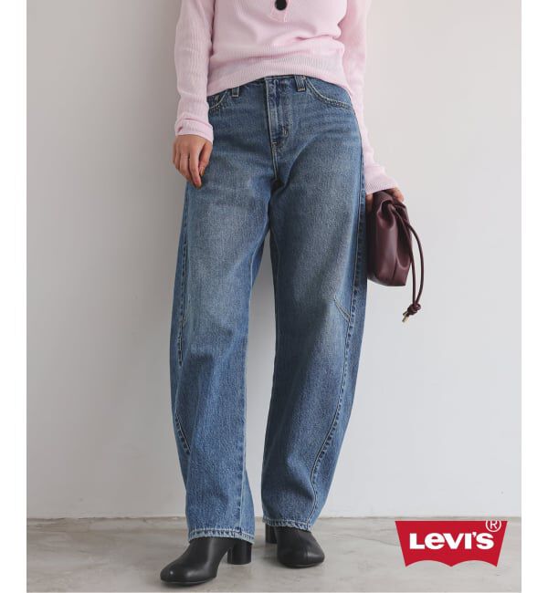 SLOBE IENA「Levi&rsquo;s/リーバイス SLOBE別注 BAGGY DAD BARREL デニムパンツ」|デニム|ブルー A