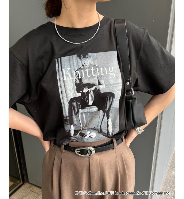 SLOBE IENA「《WEB限定/追加2予約》GOOD ROCK SPEED SLOBE別注 LIFE PC PHOTO TEE1」|Tシャツ・カットソー|