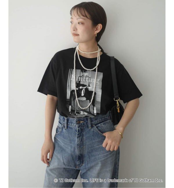 SLOBE IENA「《WEB限定/追加2予約》GOOD ROCK SPEED SLOBE別注 LIFE PC PHOTO TEE1」|Tシャツ・カットソー|