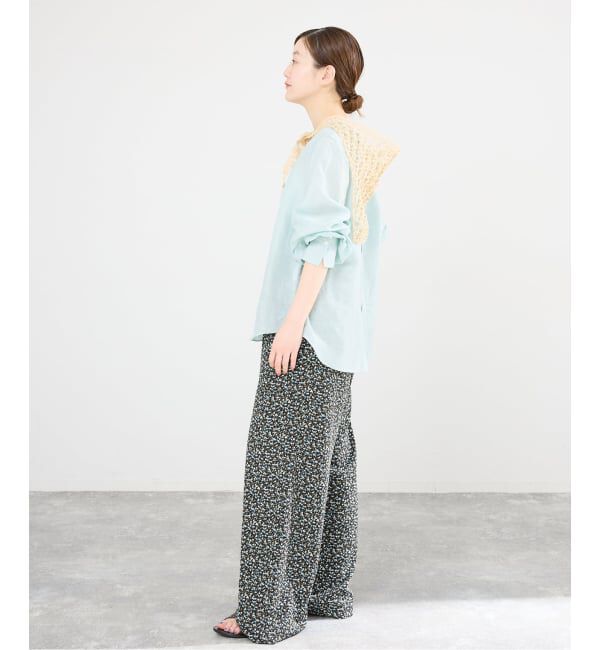 IENA「《新色/WEB限定/追加3》ラミーリヨセルノーカラーブラウス」|シャツ・ブラウス|