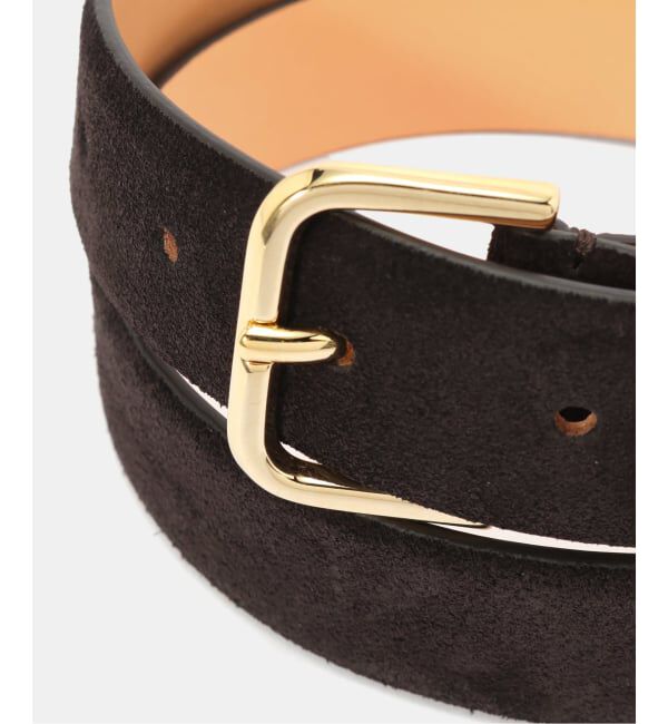 VERMEIL par iena「MANUELA マヌエラ レザーベルト H;30mm スウェード MN-AG1329SU」|ベルト|