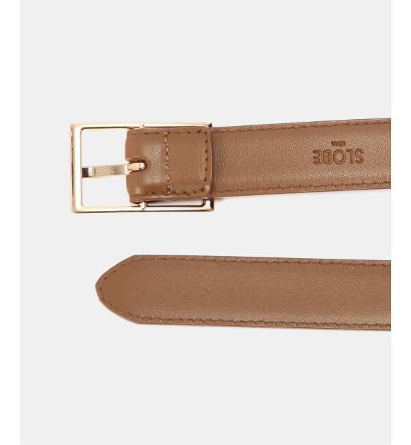 SLOBE IENA「《追加予約》SLOBE スクエアステッチベルト」|ベルト|