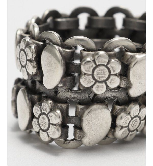 EDIFICE「THARU SILVER(タルー シルバー)  Double Ring FLOWER」|リング|