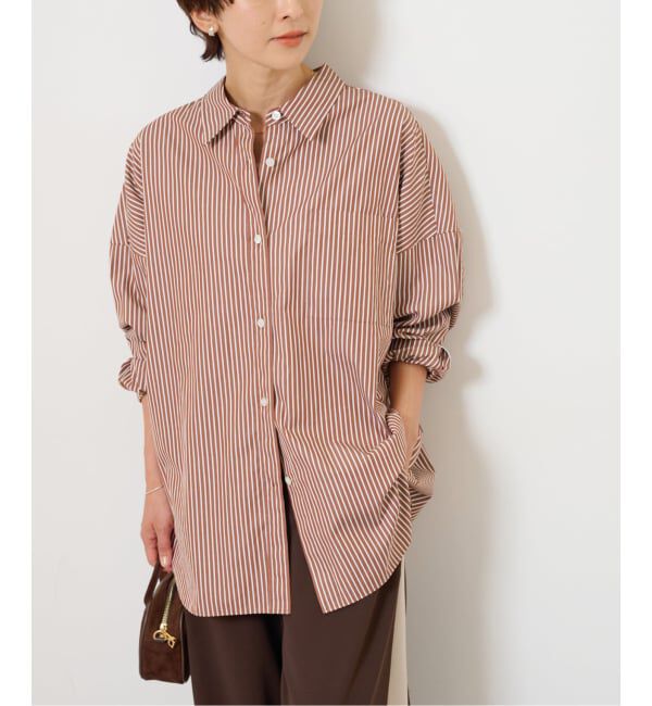 JOURNAL STANDARD relume「コンパクトコットンストライプビッグシャツ」|シャツ・ブラウス|