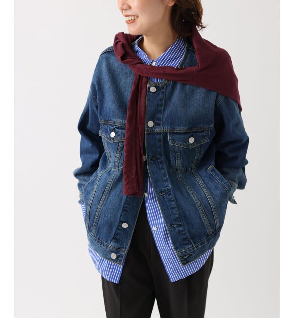 JOURNAL STANDARD relume「コンパクトコットンストライプビッグシャツ」|シャツ・ブラウス|