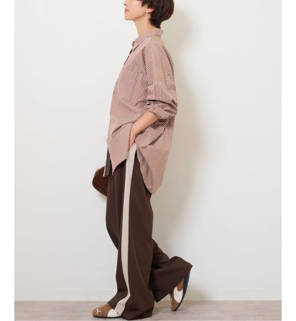 JOURNAL STANDARD relume「コンパクトコットンストライプビッグシャツ」|シャツ・ブラウス|