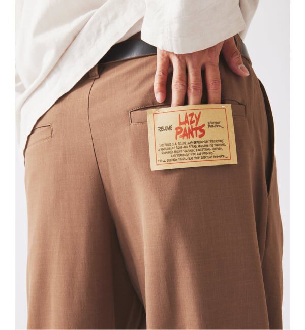 JOURNAL STANDARD relume「バルジ ツイル 1タック &rdquo;レイジー&rdquo; ライトスラックス」|スラックス|