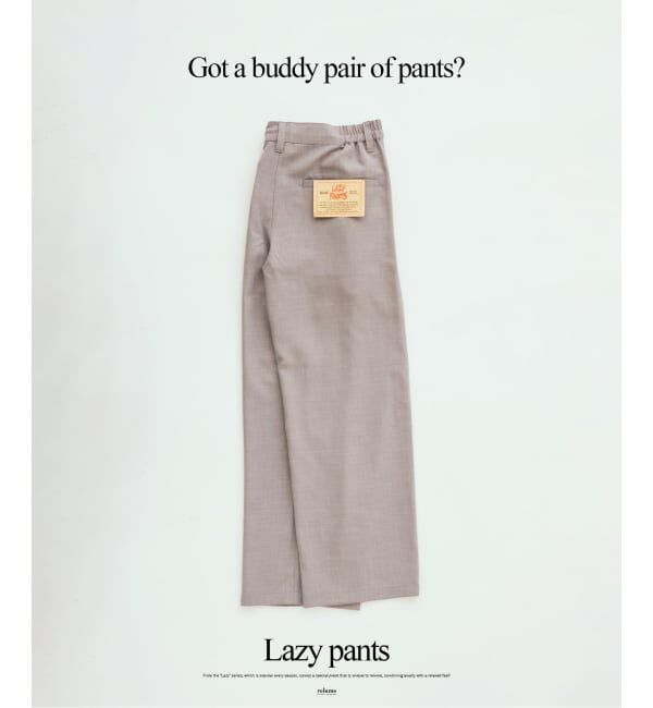 JOURNAL STANDARD relume「バルジ ツイル 1タック &rdquo;レイジー&rdquo; ライトスラックス」|スラックス|サックスブルー