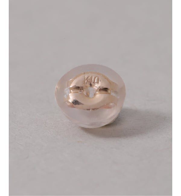 Lilas by Spick&Span「オーバルモチーフ*ダイヤピアス K10（両耳）」|ピアス|