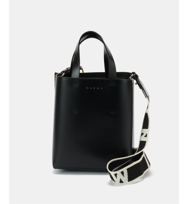 NOBLE「MARNI/マルニ Shopping Bag」|ショルダー・メッセンジャー|ブラック