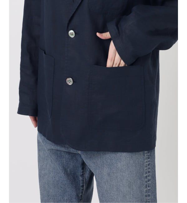 FRAMeWORK「ソフトリネンライトジャケット」|テーラードジャケット|