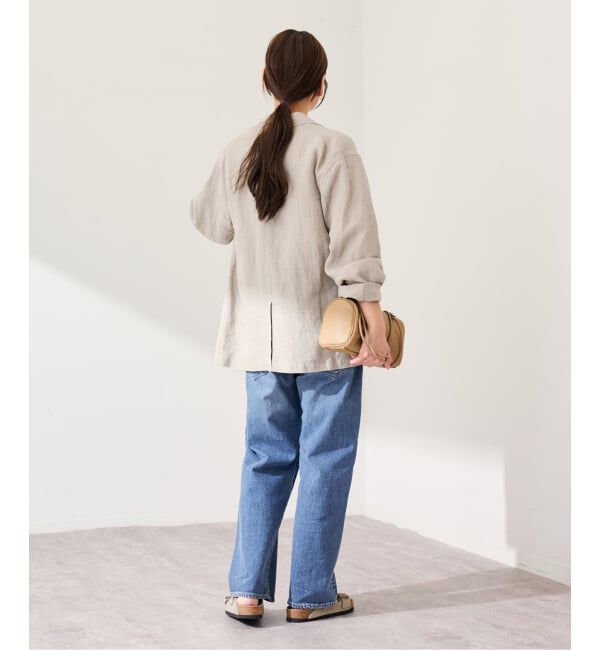 FRAMeWORK「ソフトリネンライトジャケット」|テーラードジャケット|