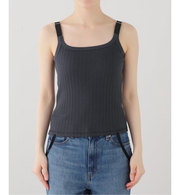 FRAMeWORK「JANE SMITH/ジェーンスミス cotton eyelet rib up down cam」|タンクトップ|