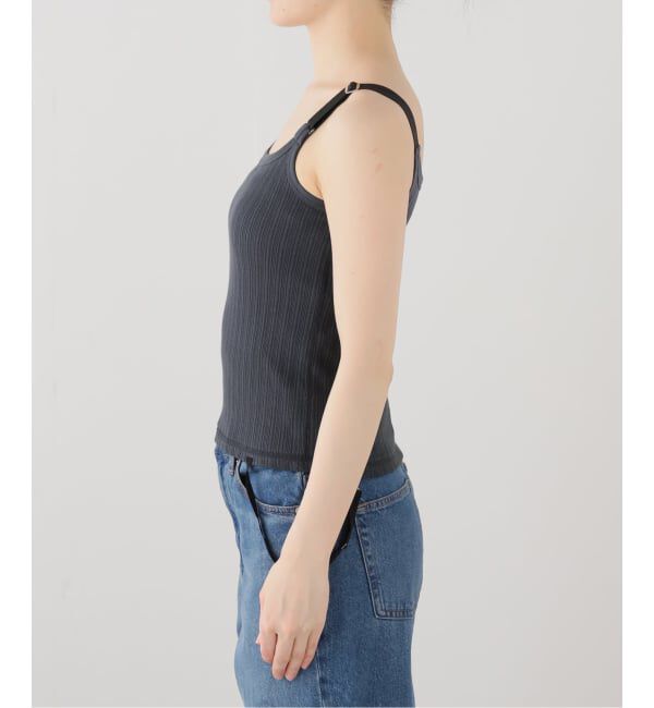 FRAMeWORK「JANE SMITH/ジェーンスミス cotton eyelet rib up down cam」|タンクトップ|