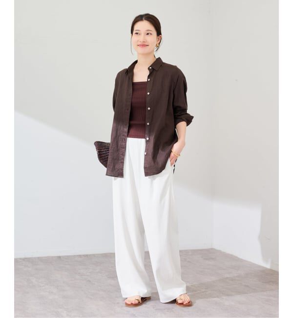 FRAMeWORK「JANE SMITH/ジェーンスミス cotton eyelet rib up down cam」|タンクトップ|