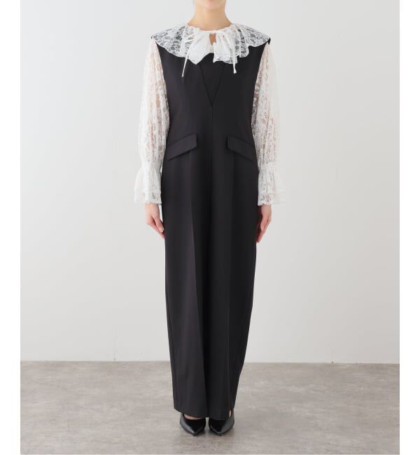  「フリルシャツセットオールインワン」|オールインワン|