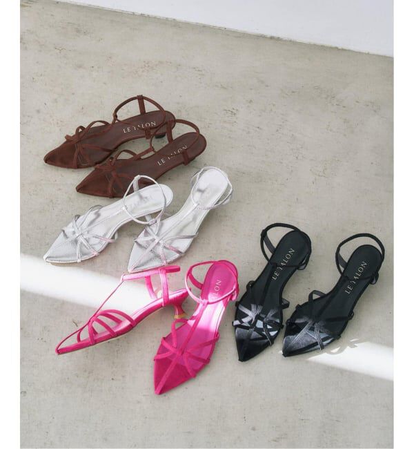  「《追加》3.5cmナローストラップサンダル」|サンダル|